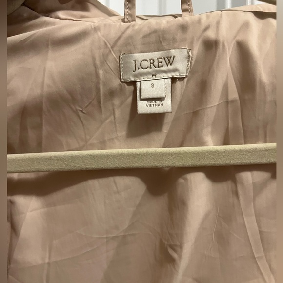 J.Crew Quilted Puffer Jacket Tan Gold Hardware Size Small | Classic Preppy Fall - Picture 7 of 11